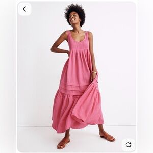 Sleeveless Pink Maxi Dress by
